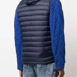 Karl Lagerfeld logo-patch padded sleeveless gilet