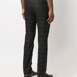 Karl Lagerfeld check straight-leg trousers