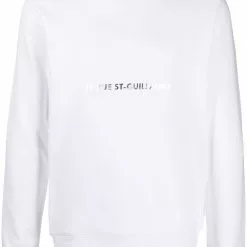 Karl Lagerfeld slogan-print metallic sweatshirt