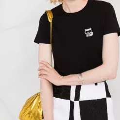 Karl Lagerfeld K/Ikonic Choupette organic cotton T-shirt