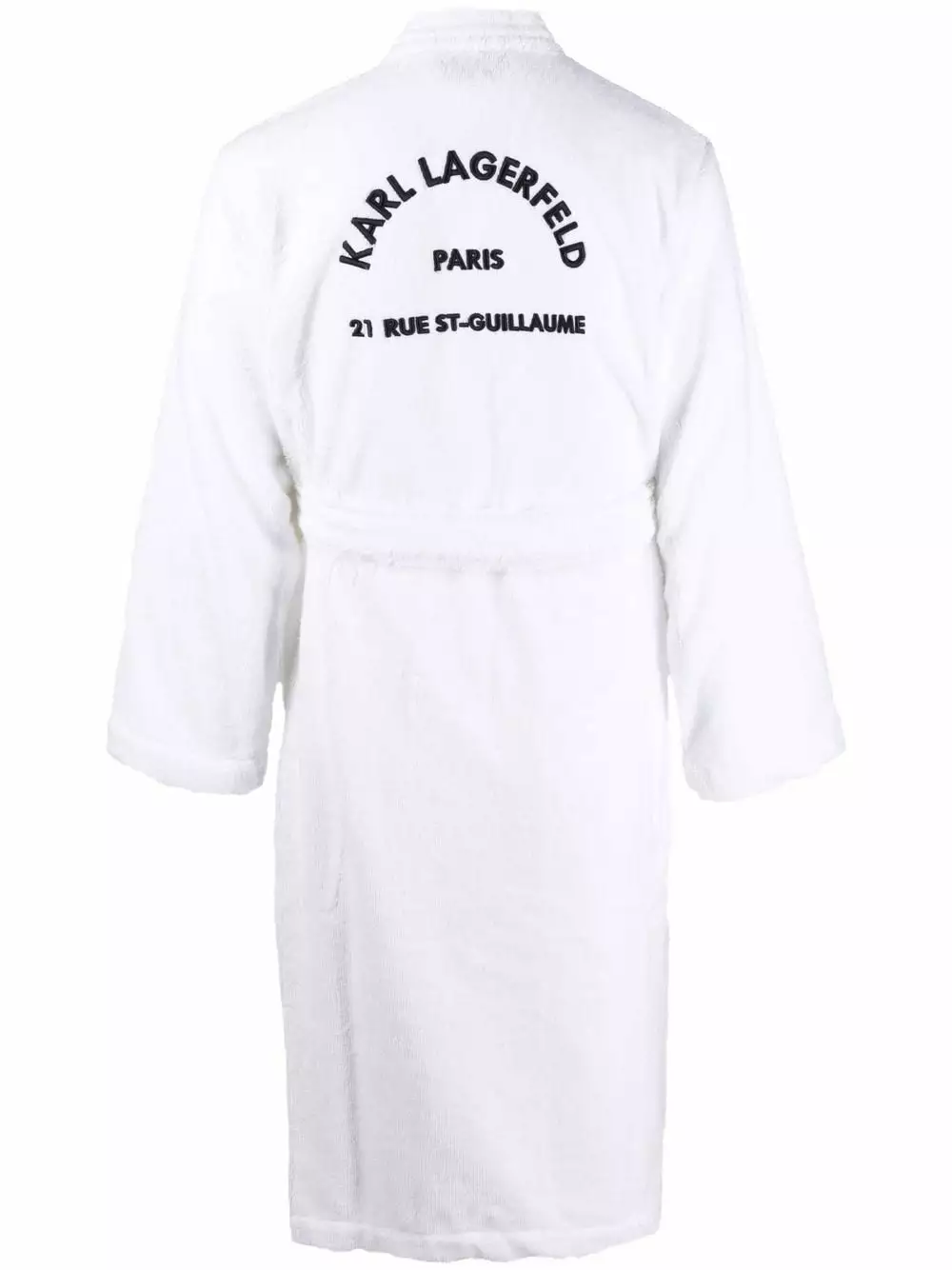 Karl Lagerfeld logo-print towelling robe