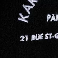 Karl Lagerfeld logo-print towelling robe