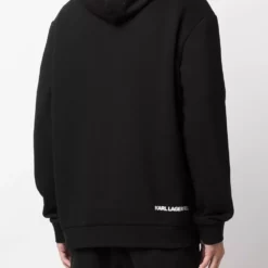 Karl Lagerfeld logo print hoodie