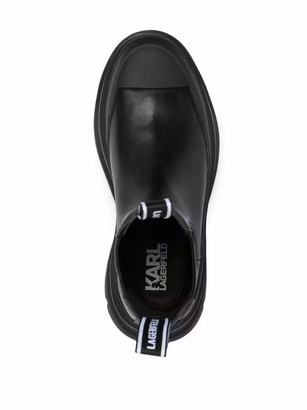 Karl Lagerfeld platform sole leather ankle boots