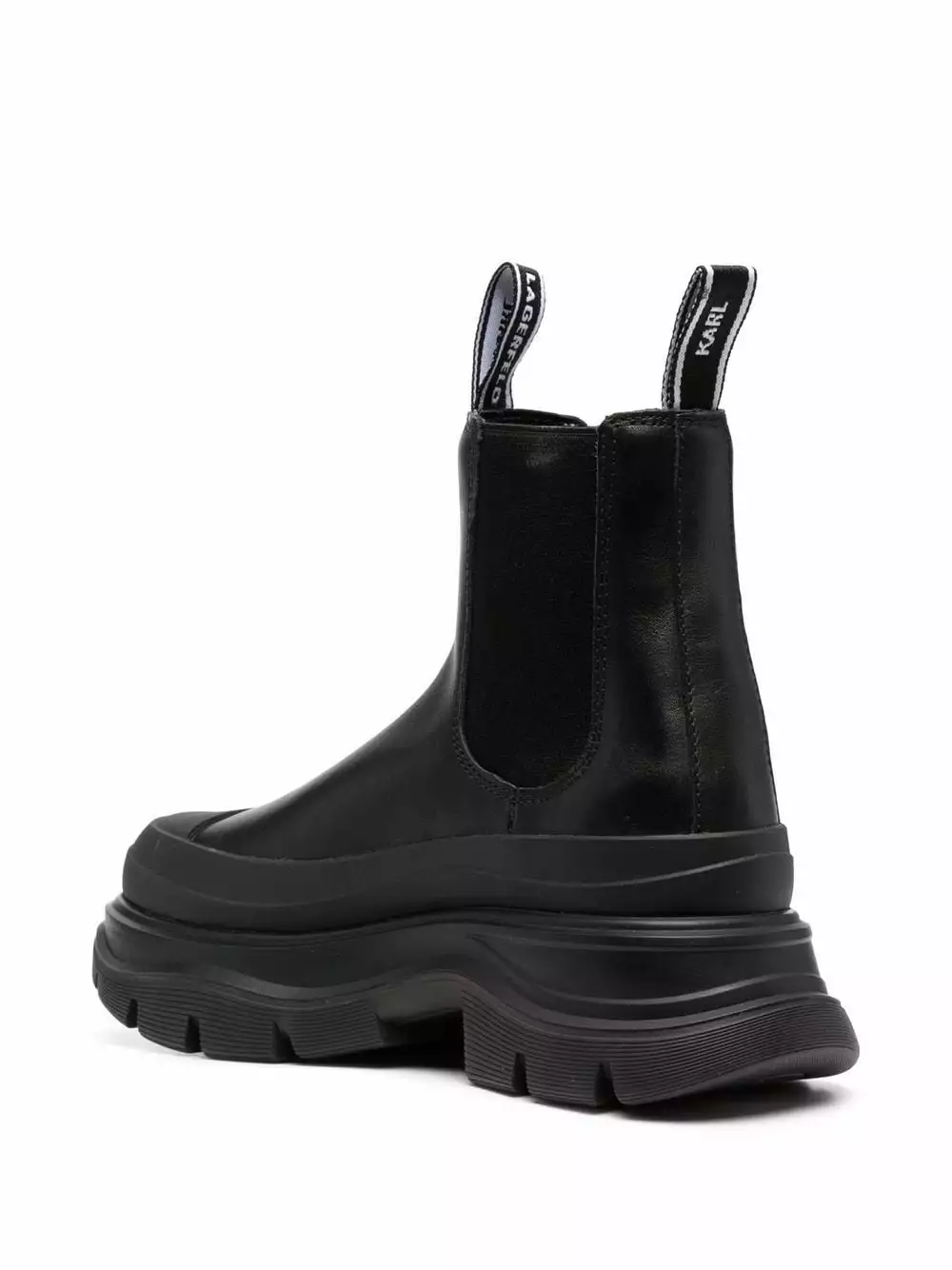 Karl Lagerfeld platform sole leather ankle boots