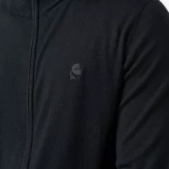 Karl Lagerfeld zip-up wool fleece sweatshirt
