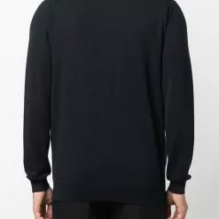 Karl Lagerfeld zip-up wool fleece sweatshirt