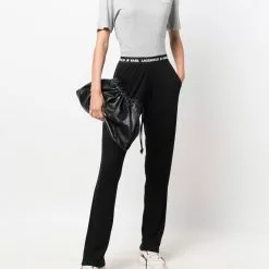 Karl Lagerfeld logo-waistband pyjama trousers