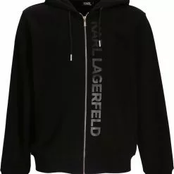Karl Lagerfeld logo-print cotton hoodie