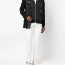 Karl Lagerfeld motif-detail hooded jacket