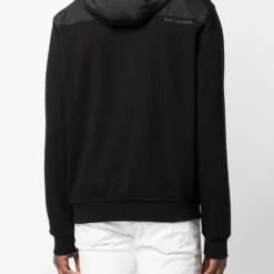 Karl Lagerfeld motif-detail hooded jacket