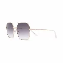 Karl Lagerfeld metallic square sunglasses