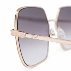Karl Lagerfeld metallic square sunglasses