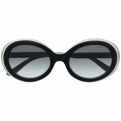 Karl Lagerfeld oval trilayer sunglasses