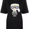 Karl Lagerfeld Ikonik graphic-print organic cotton T-shirt