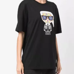Karl Lagerfeld Ikonik graphic-print organic cotton T-shirt
