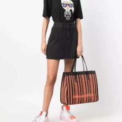 Karl Lagerfeld Ikonik graphic-print organic cotton T-shirt