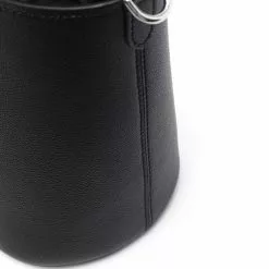 Karl Lagerfeld logo-patch leather bucket bag