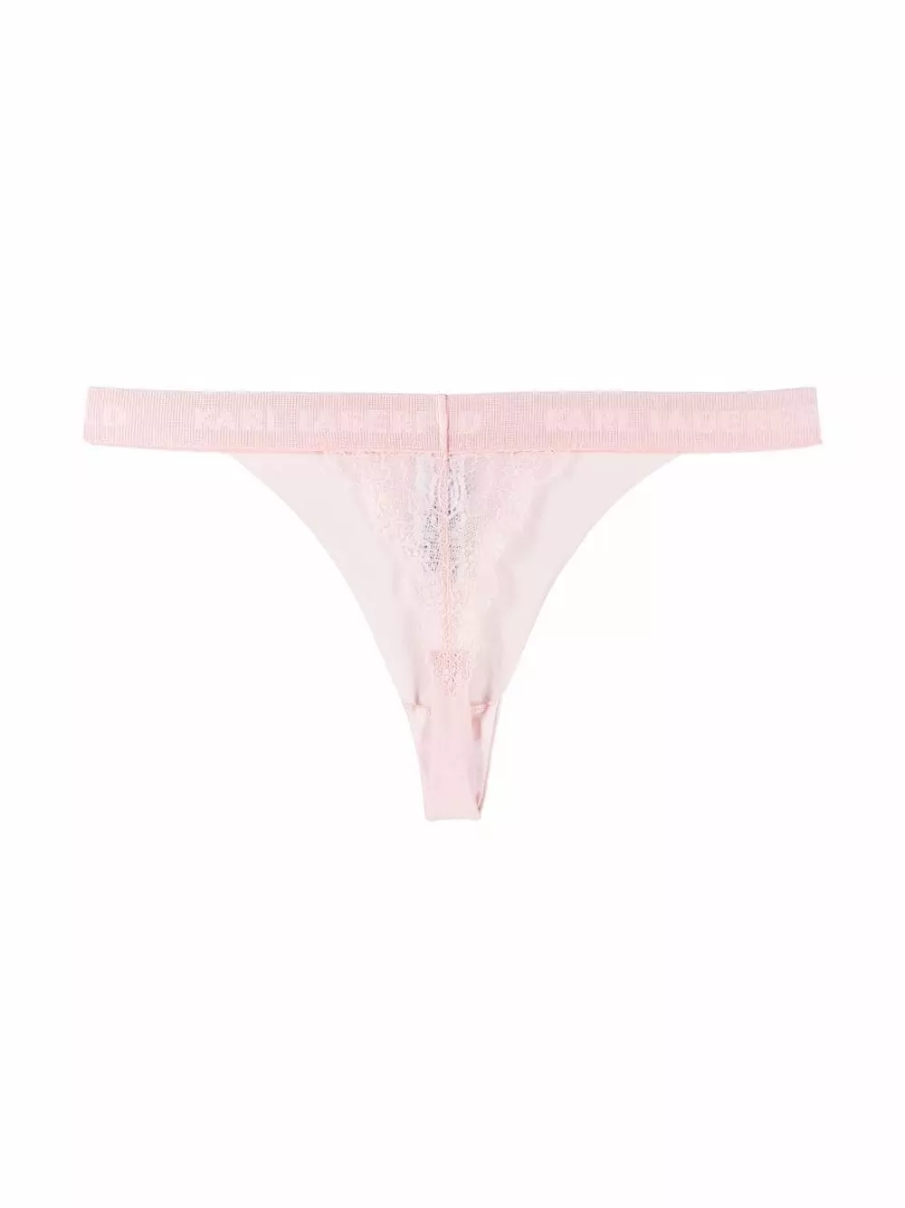 Karl Lagerfeld logo-waistband sheer thong