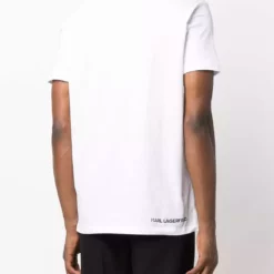Karl Lagerfeld graphic logo-print cotton T-shirt
