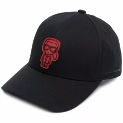 Karl Lagerfeld patch detail cap