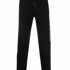 Karl Lagerfeld logo-print cotton track pants