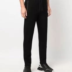 Karl Lagerfeld logo-print cotton track pants