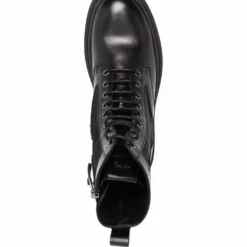 Karl Lagerfeld logo-address print boots