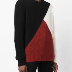 Karl Lagerfeld colour-block knit jumper