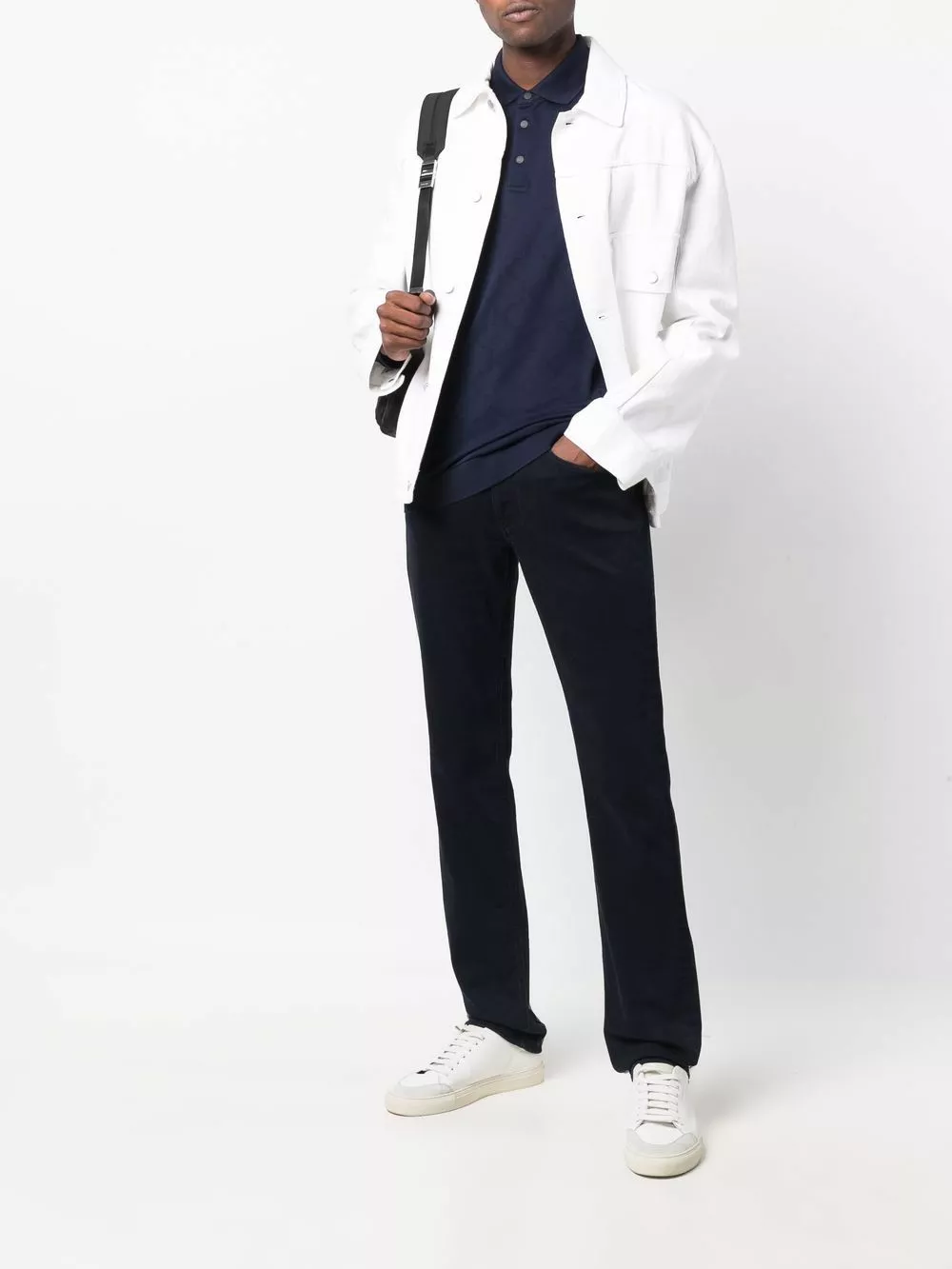 Karl Lagerfeld rear logo-print polo shirt