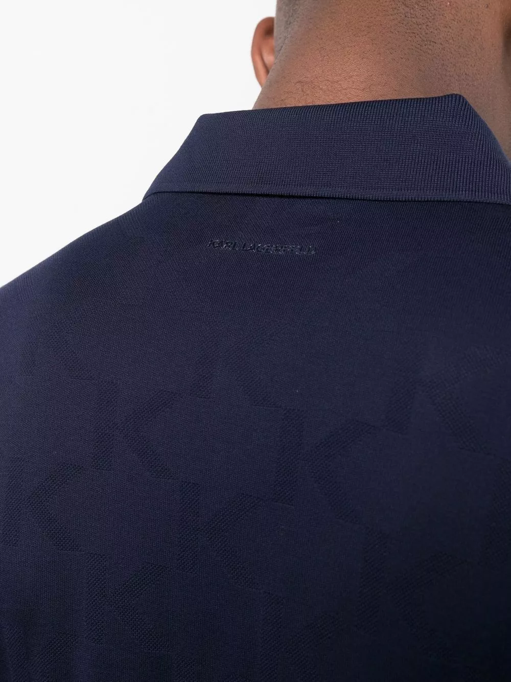 Karl Lagerfeld rear logo-print polo shirt