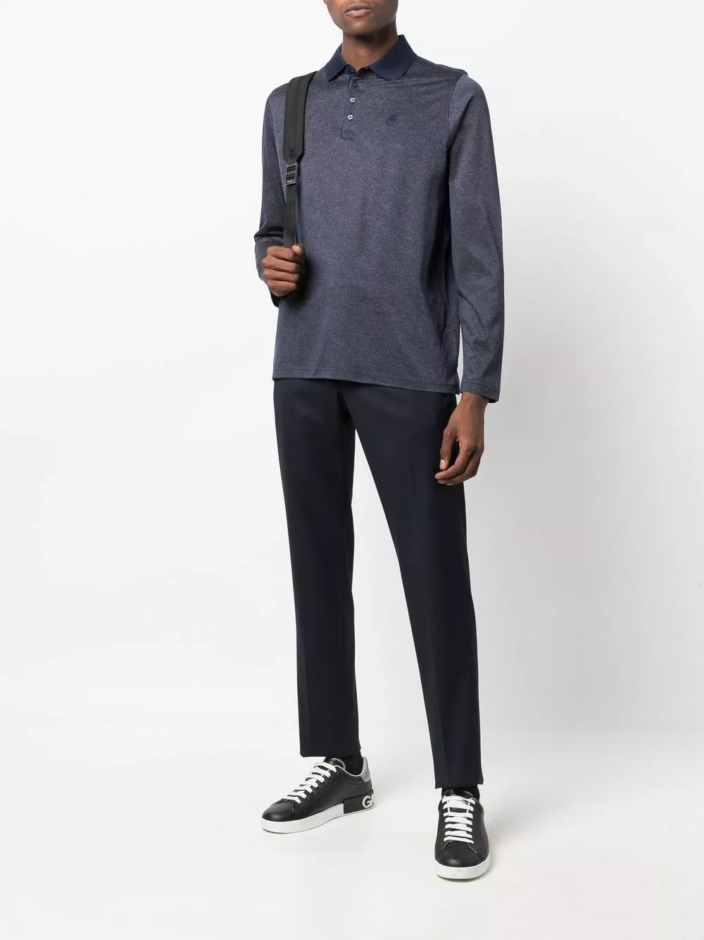 Karl Lagerfeld embroidered-logo polo shirt