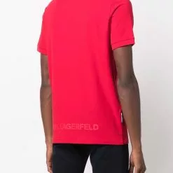 Karl Lagerfeld logo-patch polo shirt