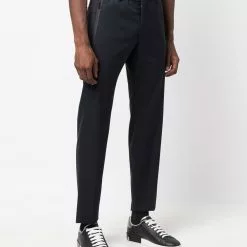 Karl Lagerfeld slim-cut logo-patch chinos