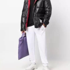 Karl Lagerfeld colour-block padded coat