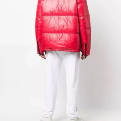 Karl Lagerfeld colour-block padded coat