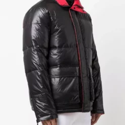 Karl Lagerfeld colour-block padded coat