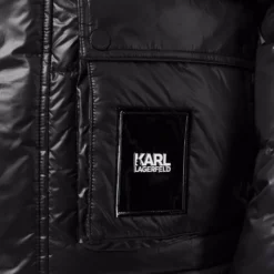 Karl Lagerfeld colour-block padded coat