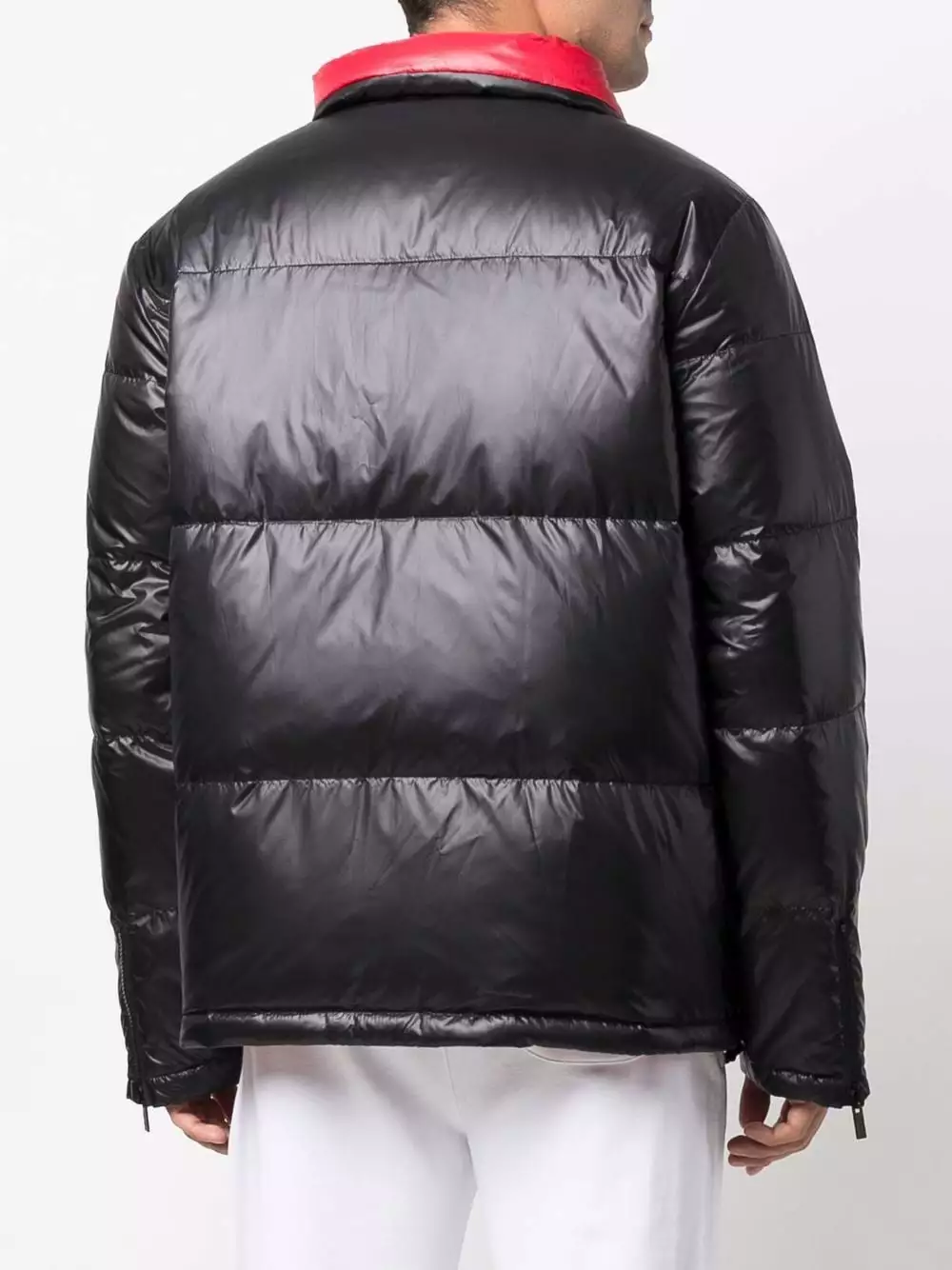 Karl Lagerfeld colour-block padded coat