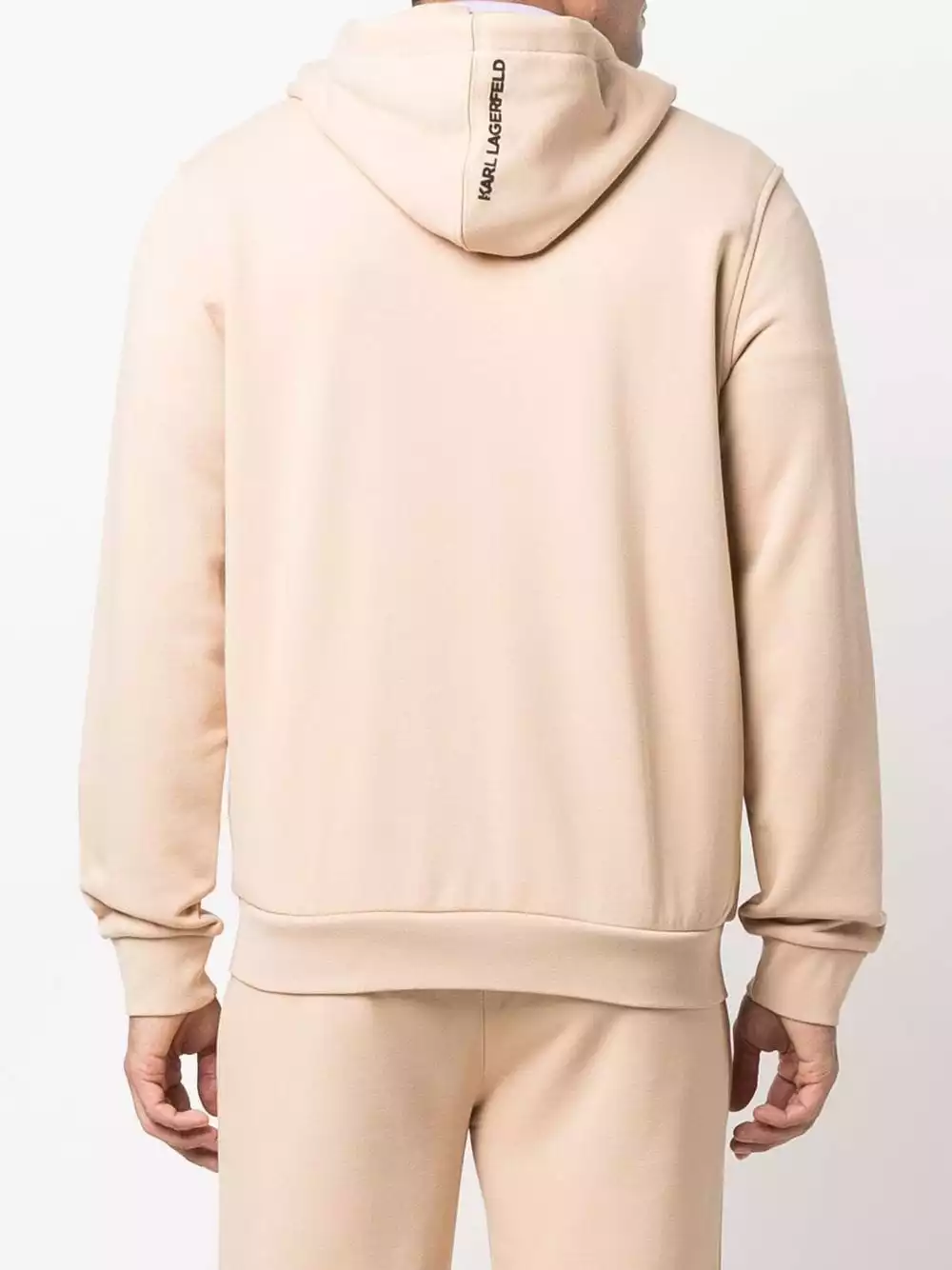 Karl Lagerfeld logo-print zipped hoodie