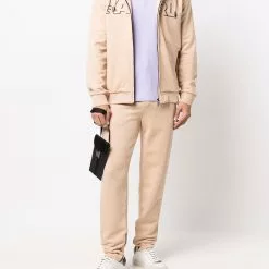 Karl Lagerfeld logo-print zipped hoodie