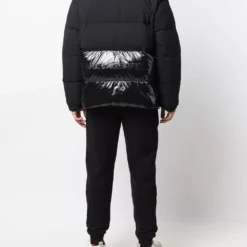 Karl Lagerfeld panelled puffer jacket