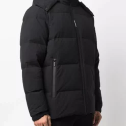 Karl Lagerfeld panelled puffer jacket