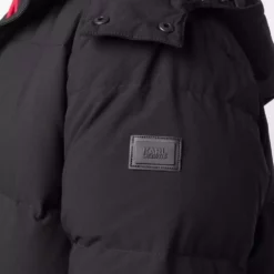 Karl Lagerfeld panelled puffer jacket