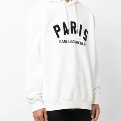 Karl Lagerfeld Paris embroidered-logo hoodie