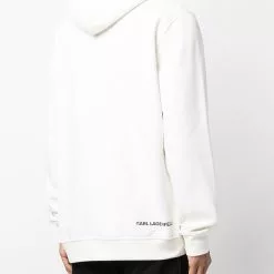 Karl Lagerfeld Paris embroidered-logo hoodie