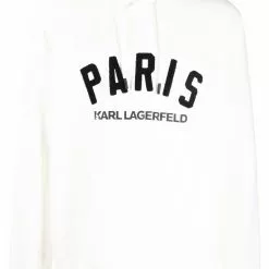 Karl Lagerfeld Paris embroidered-logo hoodie
