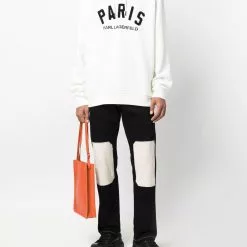 Karl Lagerfeld Paris embroidered-logo hoodie