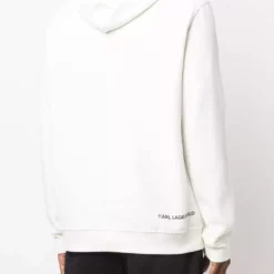 Karl Lagerfeld logo-print drawstring hoodie