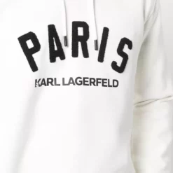 Karl Lagerfeld logo-print drawstring hoodie